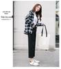 2021 Korean-Style High-Waisted Cropped Straight-Leg Jeans: Slimming, Versatile, Loose, Casual Wide-Leg Pants for Women