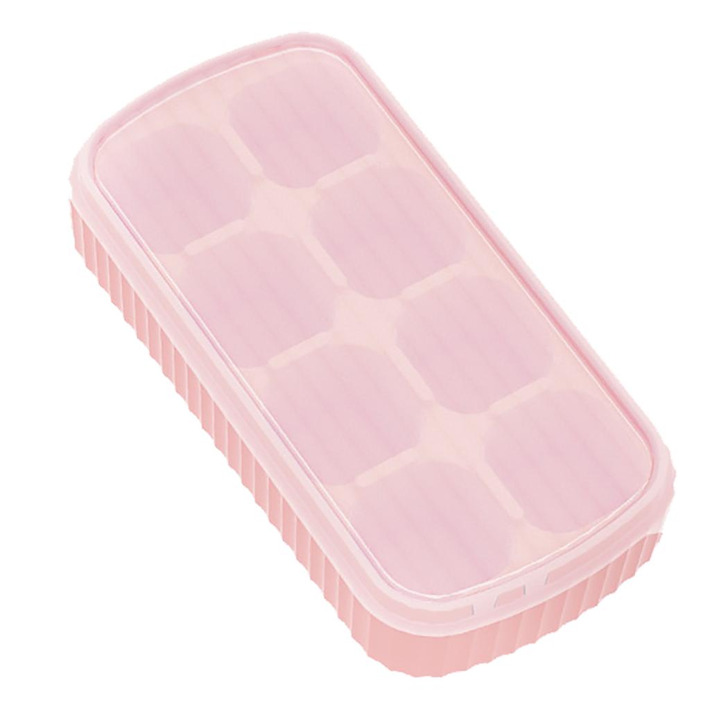 Silicone   Tray Easy Release Flexible 8   Trays  Ice Trays with Removable Lid for   Cocktail Whisky