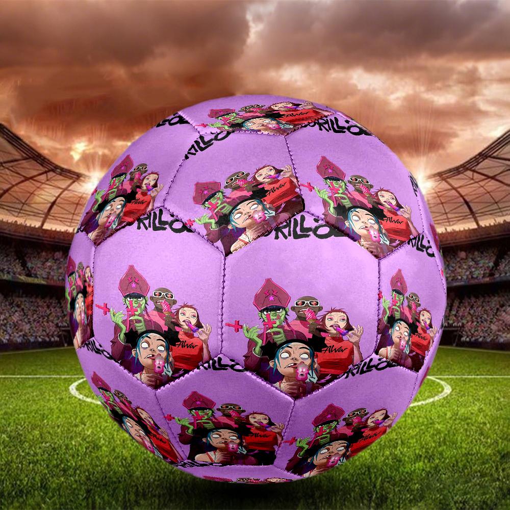 Gorillaz Theme Size 5 Soccer Ball, Suitable for Both Indoor and Outdoor Matches, a Gift Suitable for Everyone.