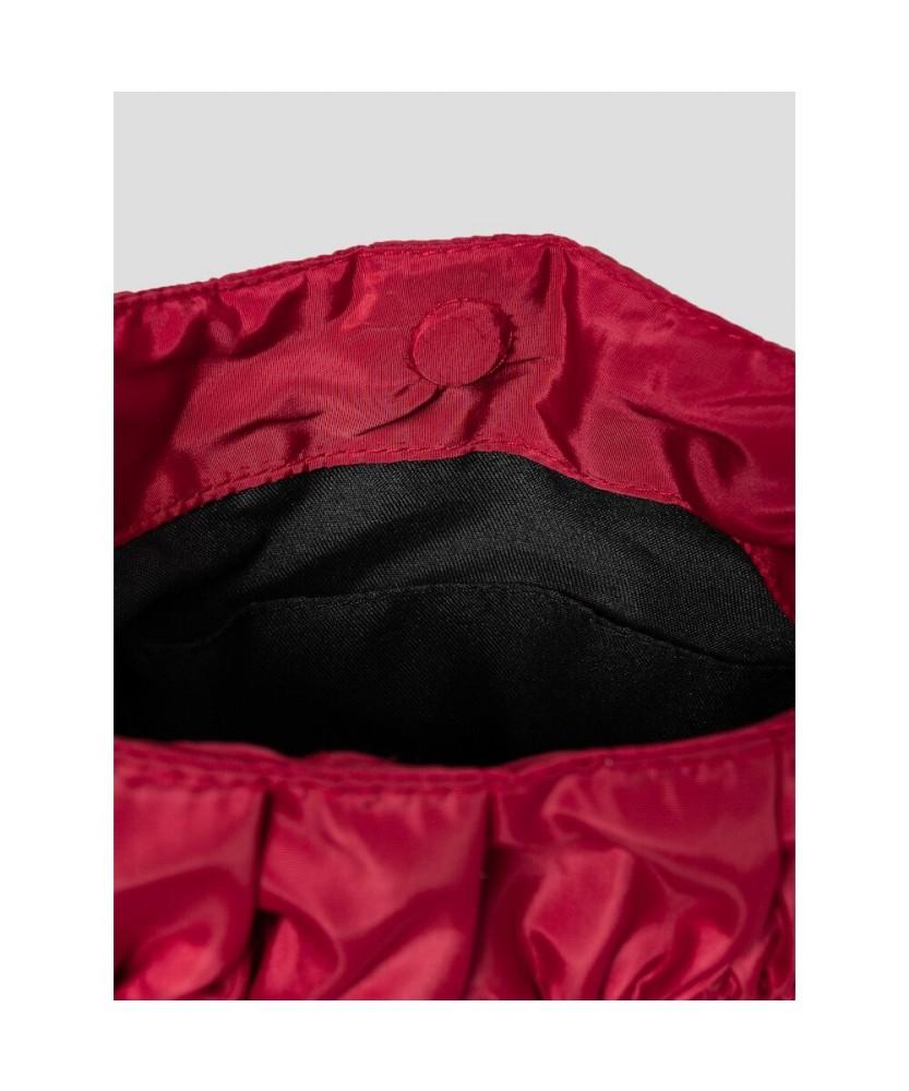 8Seconds 3-Tier Shirred Crossbody Bag Small Red