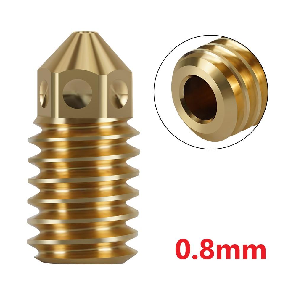 Nozzle For Bambu Lab A1/A1 Mini 0.2 0.4 0.6 0.8mm Hard Steel Brass Replaceable Nozzle For Bambulab A1 Upgrade Hotend