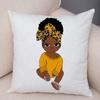 Cute Cartoon Girl Pillowcase Sofa Cushion Cover Home Children's Room Decoration