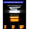 AUTOONE Switchback LED Side Marker Lights Compatible With 10Th Gen Honda Civic 2016-, Amber Yellow Turn Signals & White Daytime Running Lights,