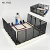 Sports Campus Basketball Jt023 Children'S Assembly Small Particle Building Block Toy Baseplate Accessories