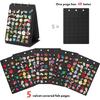 Portable Sturdy Felt Jewelry Books Organizers for Earrings Necklaces Rings with Large Capacity Home Organization