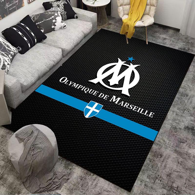 Olympique De Marseille Logo Suitable As a Non-slip Mat for the Living Room or Bedroom Sofa