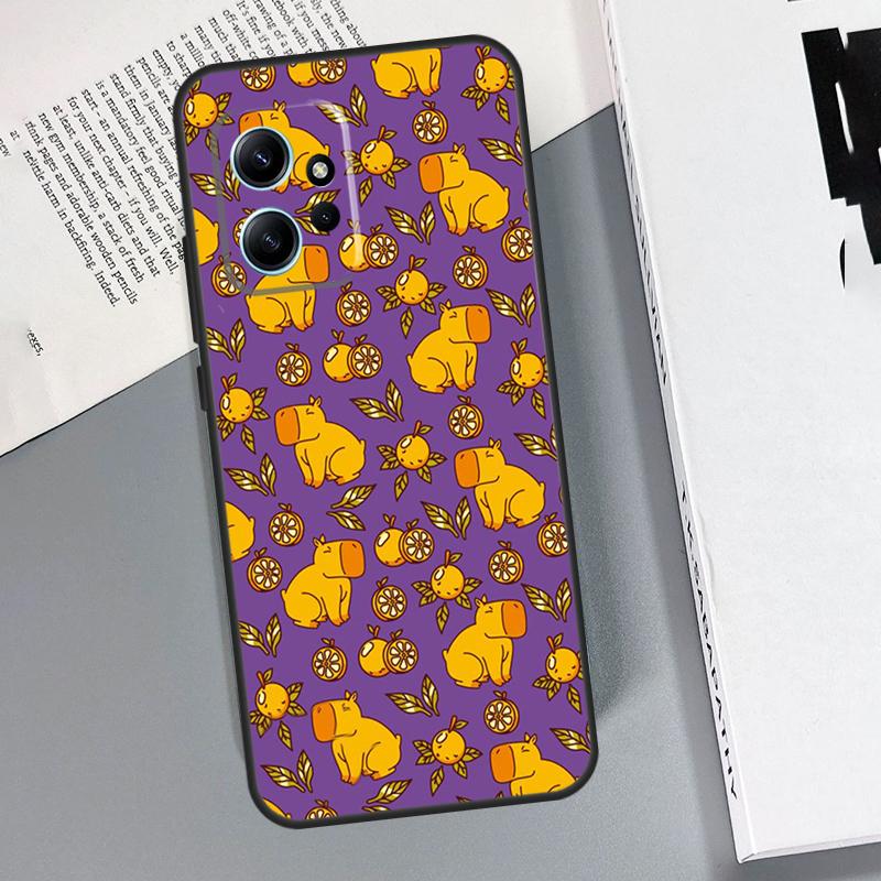 Cartoon Capybara Case For Xiaomi Redmi Note 14 Pro 9 10 11 12 13 Pro Cover For Redmi 15 13C 12C 10C 14C 15C