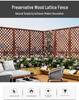 Anti-Corrosion Wood Garden Fence & Climbing Frame for Outdoor Spaces