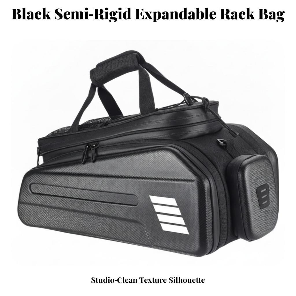 Electric Bike Trunk Bag Structured Easy To Install for Cyclists