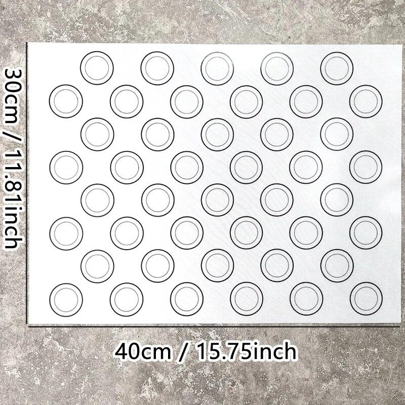 

1PC Silicone Baking Mat for Oven, Baking Macarons Cookies, Reusable Nonstick & Easy to Clean, 40cm/15.75 X 30cm/11.75inch, White