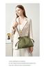Pleated Cloud Bag: Women's Casual Cowhide Shoulder & Crossbody Bag with Drawstring for Versatile Commuting