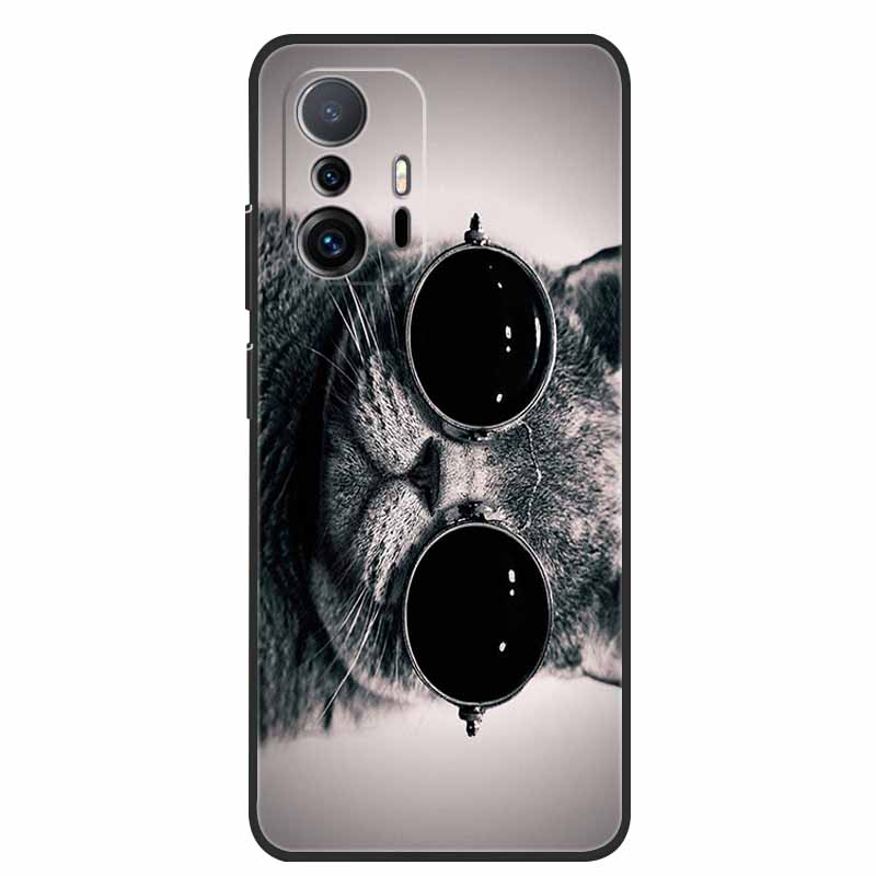 For Xiaomi 11T Pro Case Animals Protective Soft Silicone Cover Phone Cases for Xiaomi Mi 11T Pro 5G Shockproof Mi11T Wolf Coque