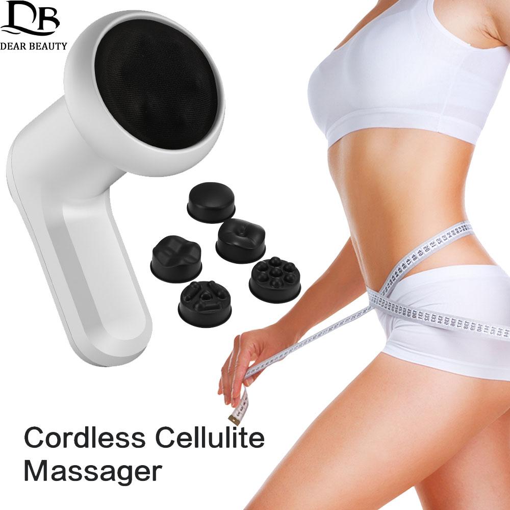 Cordless Anti Cellulite Massager Body Sculpting Machine Electric Fat Burner Strong Vibration Belly Waist Arm Slimming Massager