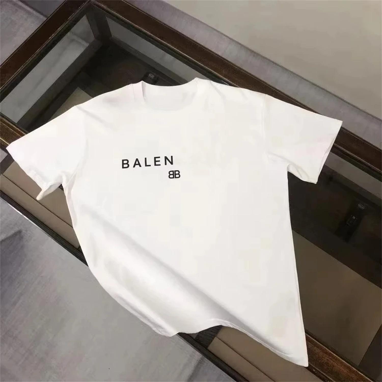 

Fashion Luxury Brand Men s and Women s Pure Cotton Letter Printing Short Sleeves Men s and Women s Round Neck Trend T-shirt Top XXXXXL білий