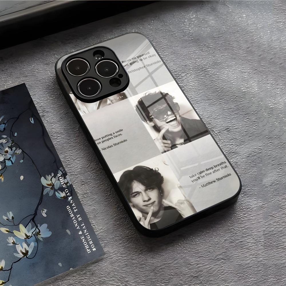 Hot S-Sturniolo T-Triplets Phone Case For IPhone 17 Air 16 E Pro Max 15 14 13 Mini 12 Pro 11 Max Plus Black Glass Cover