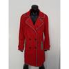 Autumn New Women's Long Wool Trench Coat Color-block Double-breasted European Size Outerwear