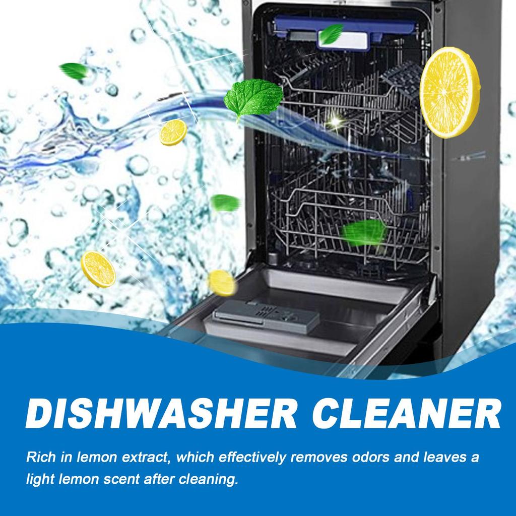 Dishwasher Cleaning Tablet 200g Special Dishwashing Block Heavy Dishwasher Cleaning Degreasing & Scale Removing Washing Tablet
