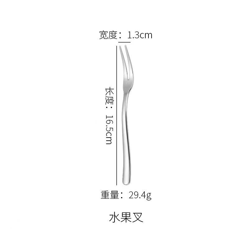 Moonlight stainless steel tableware knife spoon fork dessert spoon creative restaurant simple high-end western food steak knife