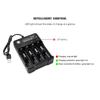 18650 Battery USB Charger 4 Slots Rechargeable Lithium Battery Charger with LED Light Charging for 18650 16650 14650 16340