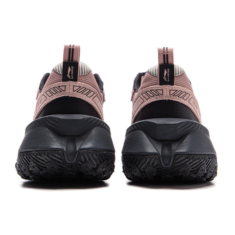 Li Ning Youxia CRC Comfortable Versatile Wear-Resistant Non-Slip Low-Top Casual Shoes Unisex Casual Shoes Pink Gray AZGV051-3