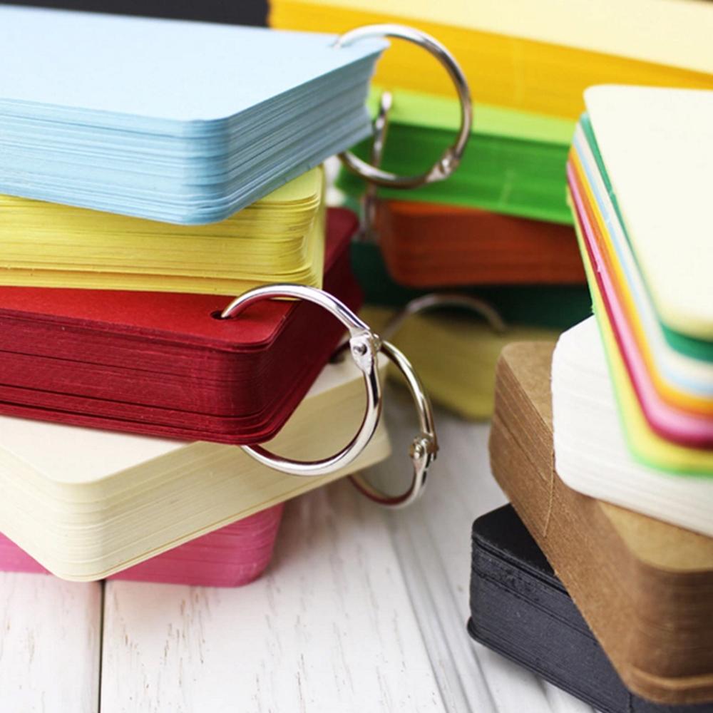 Split Ring Hinged Rings Keychain Metal Ring Binder Loose-leaf Book Hoops Circle Book Binder