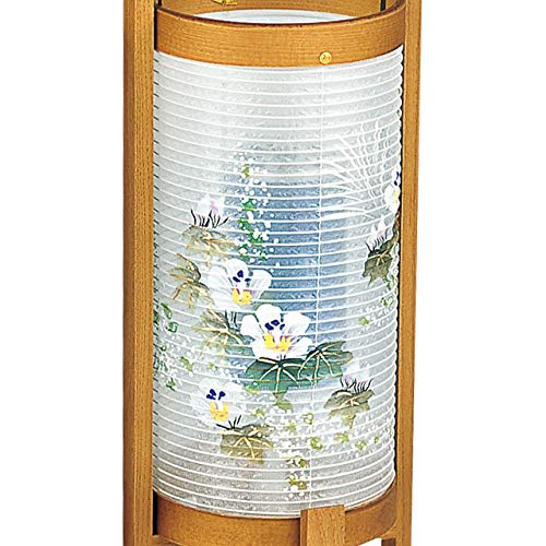 Buddhist Altar Shop Takita Shoten Bon Festival Lantern, Rotating Lantern, Miyabi No. 5 "Kitayama" 6625 (Pair) Height 34cm x Width 14cm Standing La