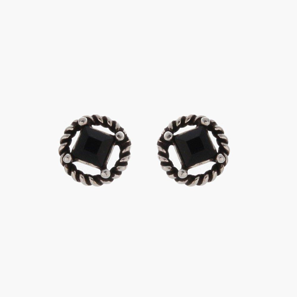 J.Lauren 0M02683 Antique Twisted Basic Silver Earrings