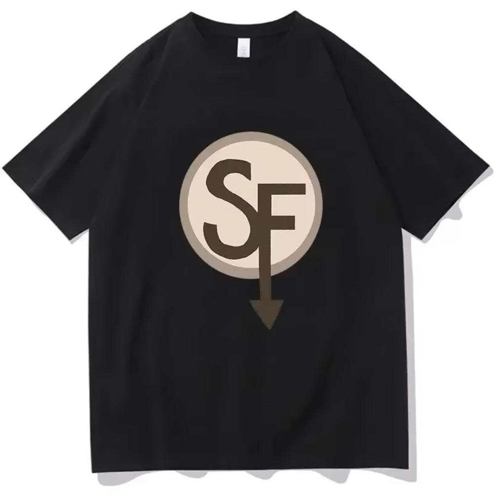 Summer Sally Face Girl Print T-shirt Women Kawaii Tee Shirt Harajuku T Shirt Cotton Tops Goth Graphic T shirts