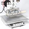 ZONESUN ZS-100C Digital Hot Foil Stamping Machine Leather Embossing Heat Pressing Machine For Wood PVC Paper Custom Logo Stamp