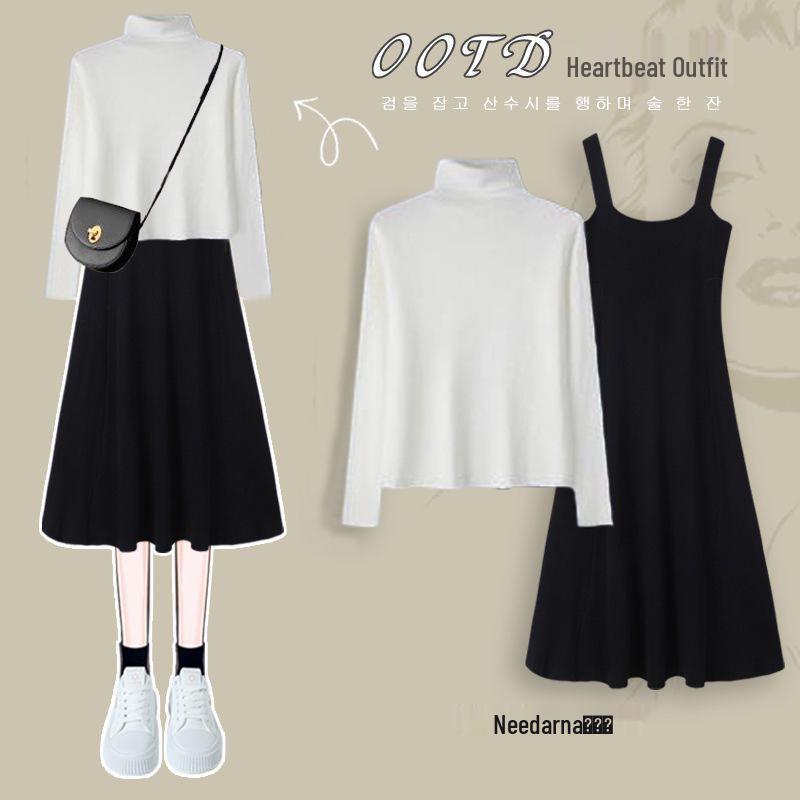 2024 Winter New Year Hanfu Set: Thick Sweater & Horse Face Skirt