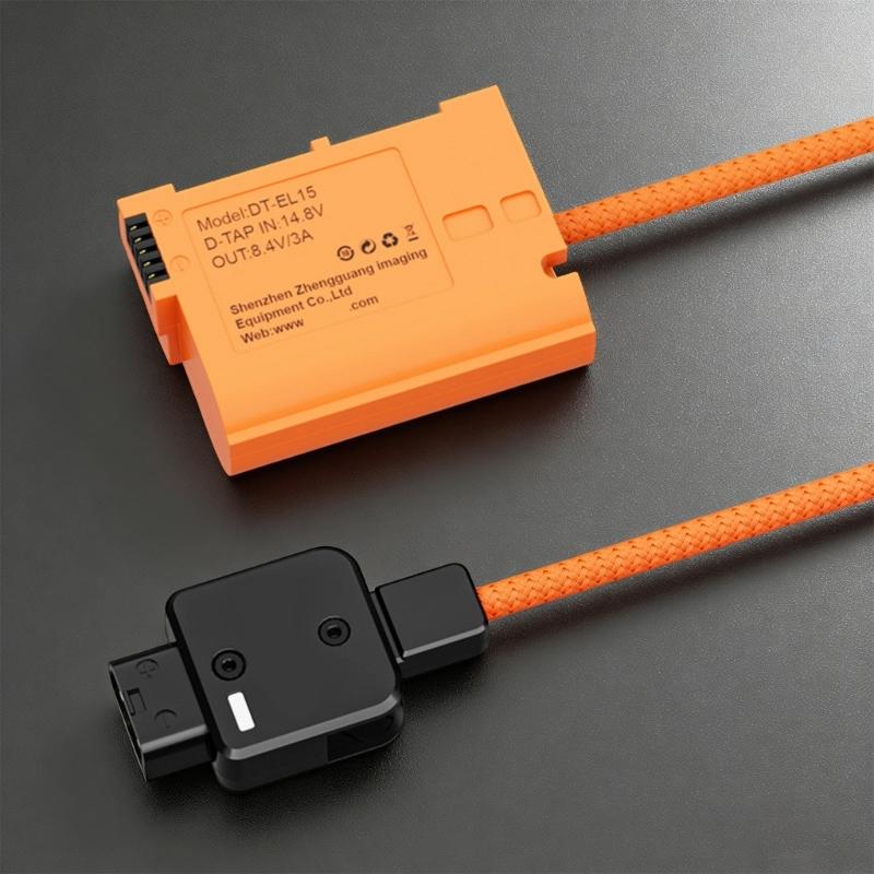 D Tap to EN EL15 Virtual Battery Power Adapter Cable For D7100 D810 D7500 V1 Z6 II Cameras