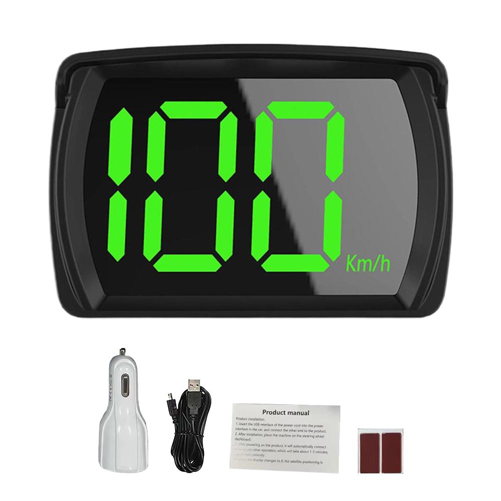 Car Head-Up Display Car GPS Digital Speedometer HUD Big Font Speed Head Up Display KMH Speed Meter Smart Auto Accessories