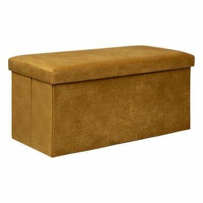 Lilou XL folding pouffe yellow