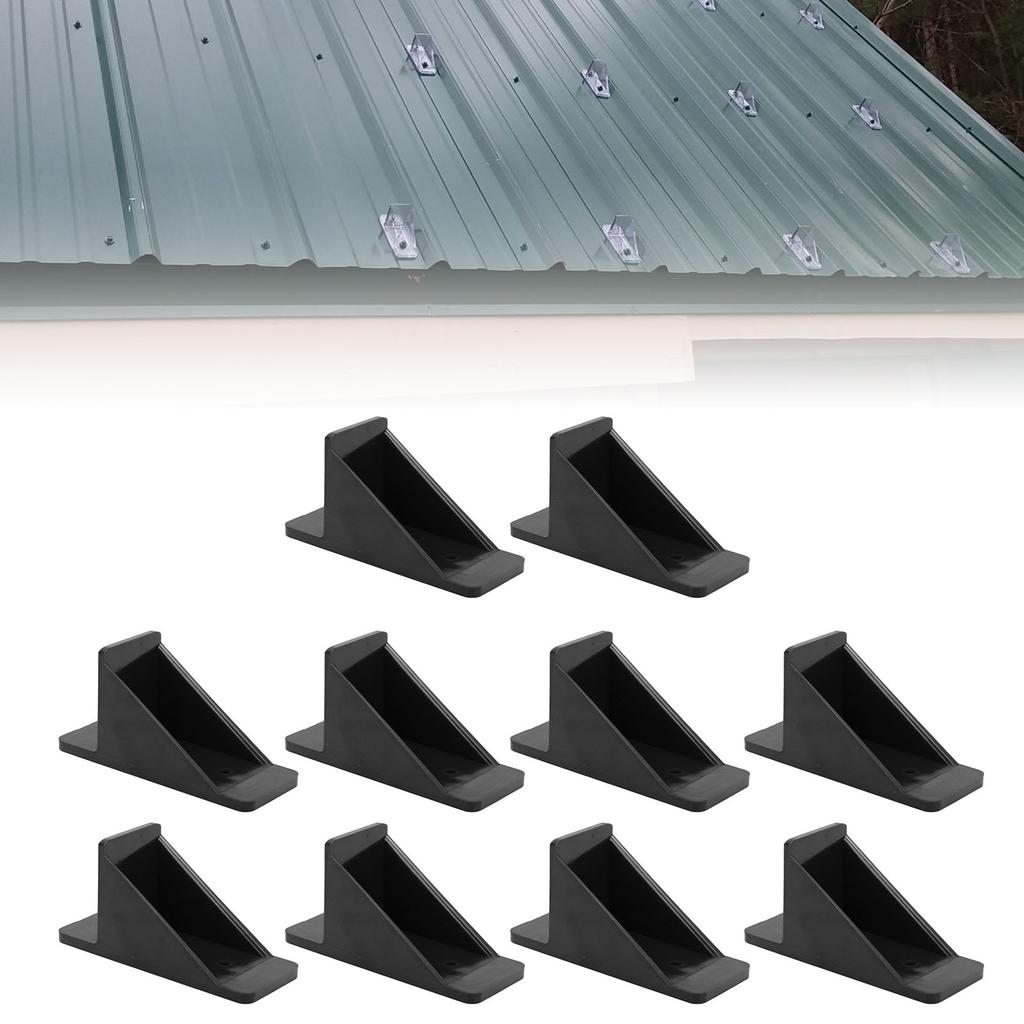 10 Pack Metal Roofs Snow Guards with Sealing Washers Screws Roof Snow Stops for RV Trailer