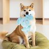 Blue Elephant Dog Chew Toy Boredom Reduction Squeaky Stuffed Animal Plushie Handmade
