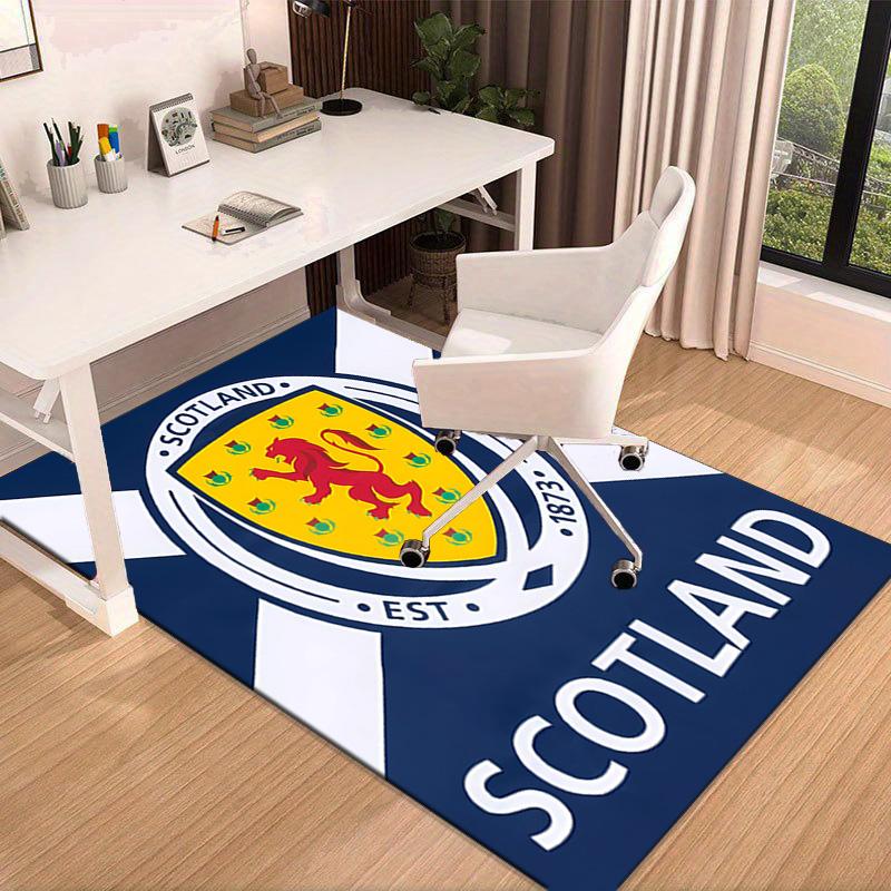 Scotland's Lion Rampant Emblem Area Rug Office rug, Chair Rug, Decor Carpet Livingroom bedroom Mat, Large Size Fan gifts Christmas gifts
