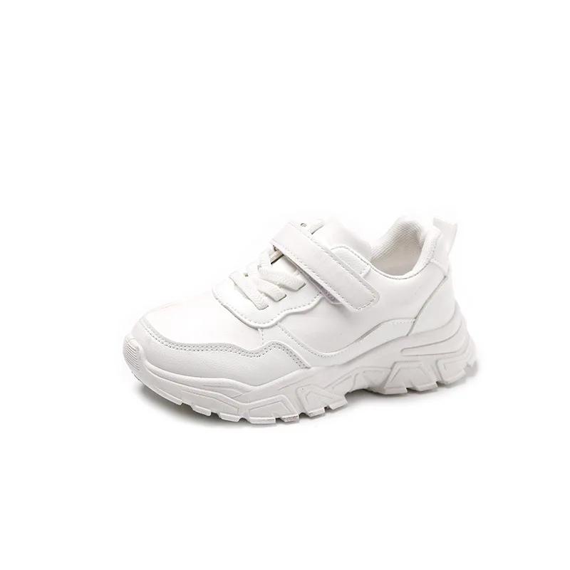 Kids Shoes for Boy Fashion PU Leather Children White School Tennis Sneakers Spring Versatile Girls Causal Running Sports Shoes