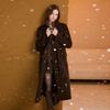 Sancai Women's 2025 Winter Merino Wool Double-faced Long Coat