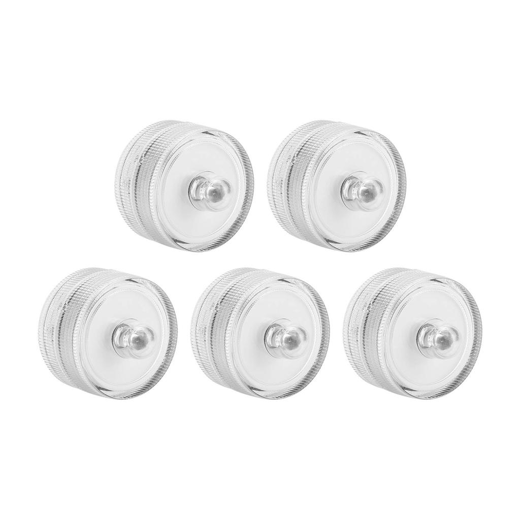 5 Pcs Submersible LED Lights Micro Landscape Waterproof Lights for Aquarium Waterfall Vase Base