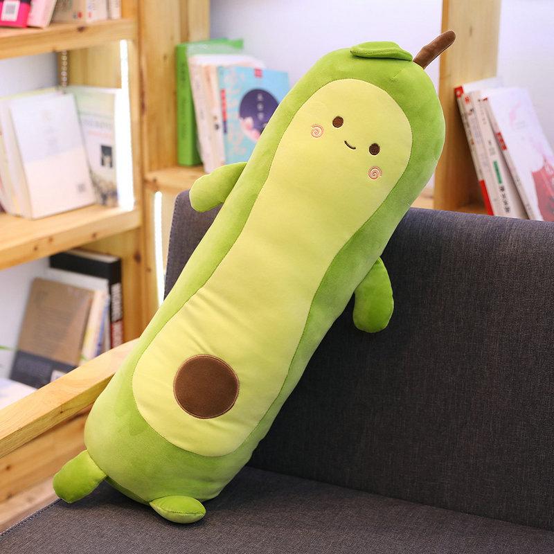 

Cute Avocado plush toy Cartoon Smile Avocado Sleeping pillow Cushion Stuffed plant soft doll fruit pillow baby toy gift for her