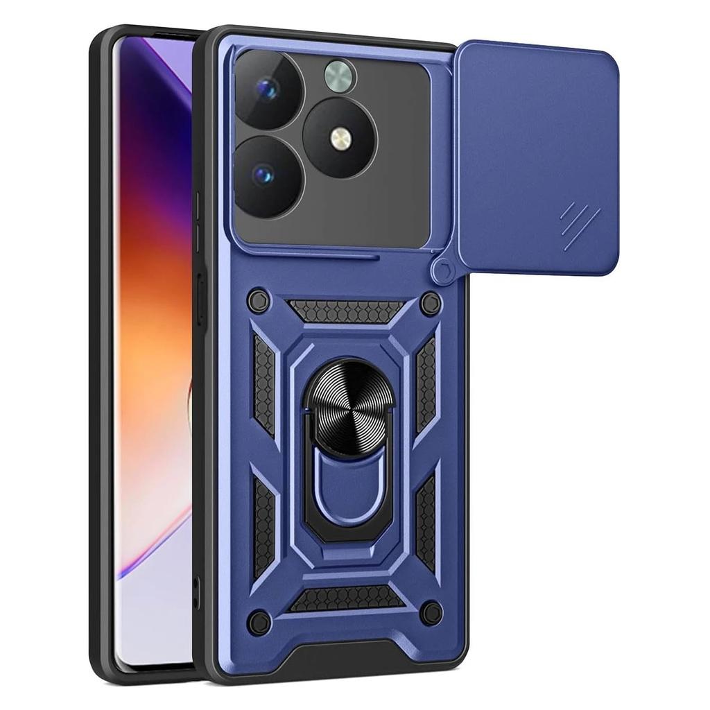 Kryt Armor pro Realme C63 4G Kryt pro Realme C61 s ochranným kroužkem objektivu Magnetický stojánek Coque Fundas