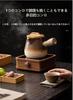 Ceramic Teapot, Side Handle, Heat Resistant, Large Capacity, White Clay, Suitable for Stovetop Use, Outdoor and Indoor Use, for Brewing Tea, Relaxing