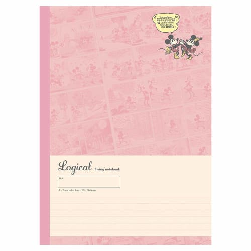 Nakabayashi Swing Logical Notebook 5-Book Pack Semi-B5 A-lined Mickey & Friends S-141A-5P