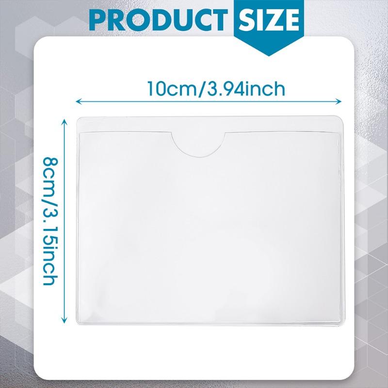 5 ks/sada 12x9cm Samolepiaci štítok Nálepka Parkovacie povolenie Priehľadný držiak karty Kryt na čelné sklo auta