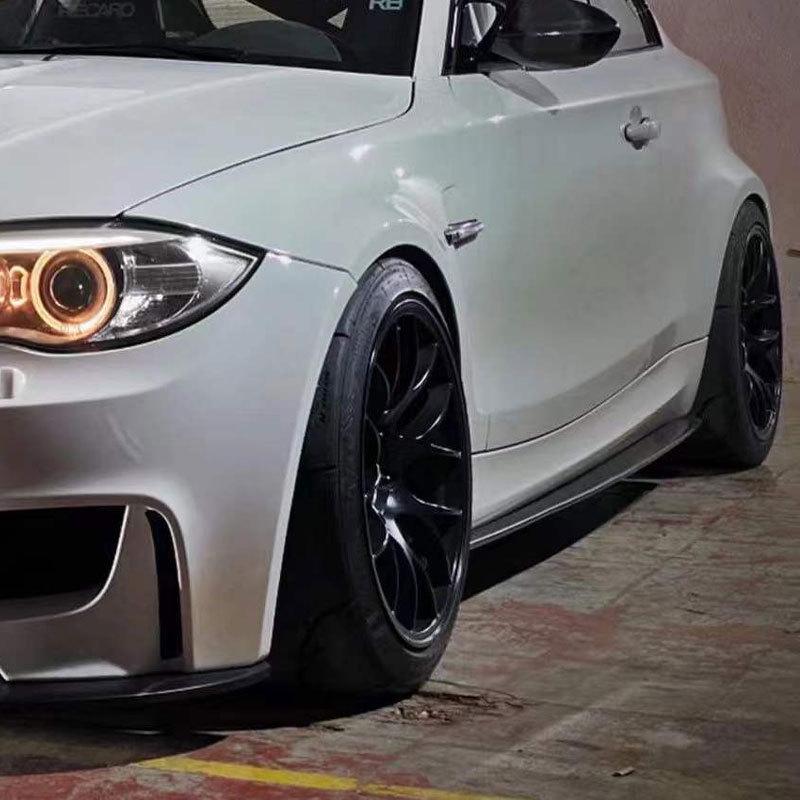Carbon Fiber RZ Style Side Skirt Trim for BMW 1 Series E82 1M (2011-2013) Modified
