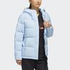 Adidas Outdoor Warm Hooded Down Jacket Women Jackets Bright-Blue FJ9232