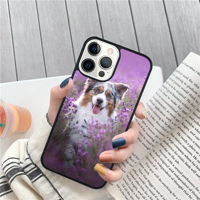 Australian Shepherd Puppy Dog Phone Case Cover For iPhone 17 Air 15 16 Pro Max 14 13 12 11 Pro Max Plus Coque