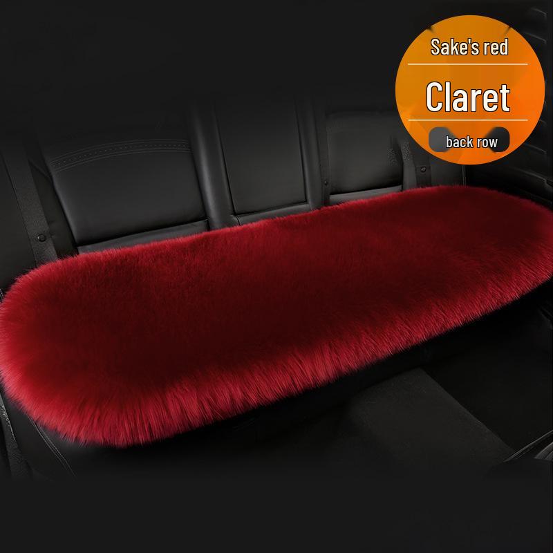 Plush Winter Car Seat Cushion - Furry Single Piece for Rear Seat Comfort