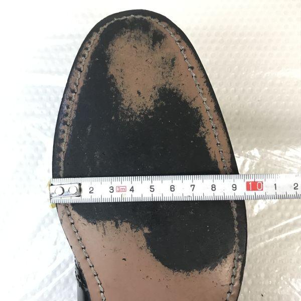 90s-00s NUNN BUSH Goodyear Welt Full Brogue Wingtip Dress Shoes Men’s 8.5D 26.0 Black(USED)