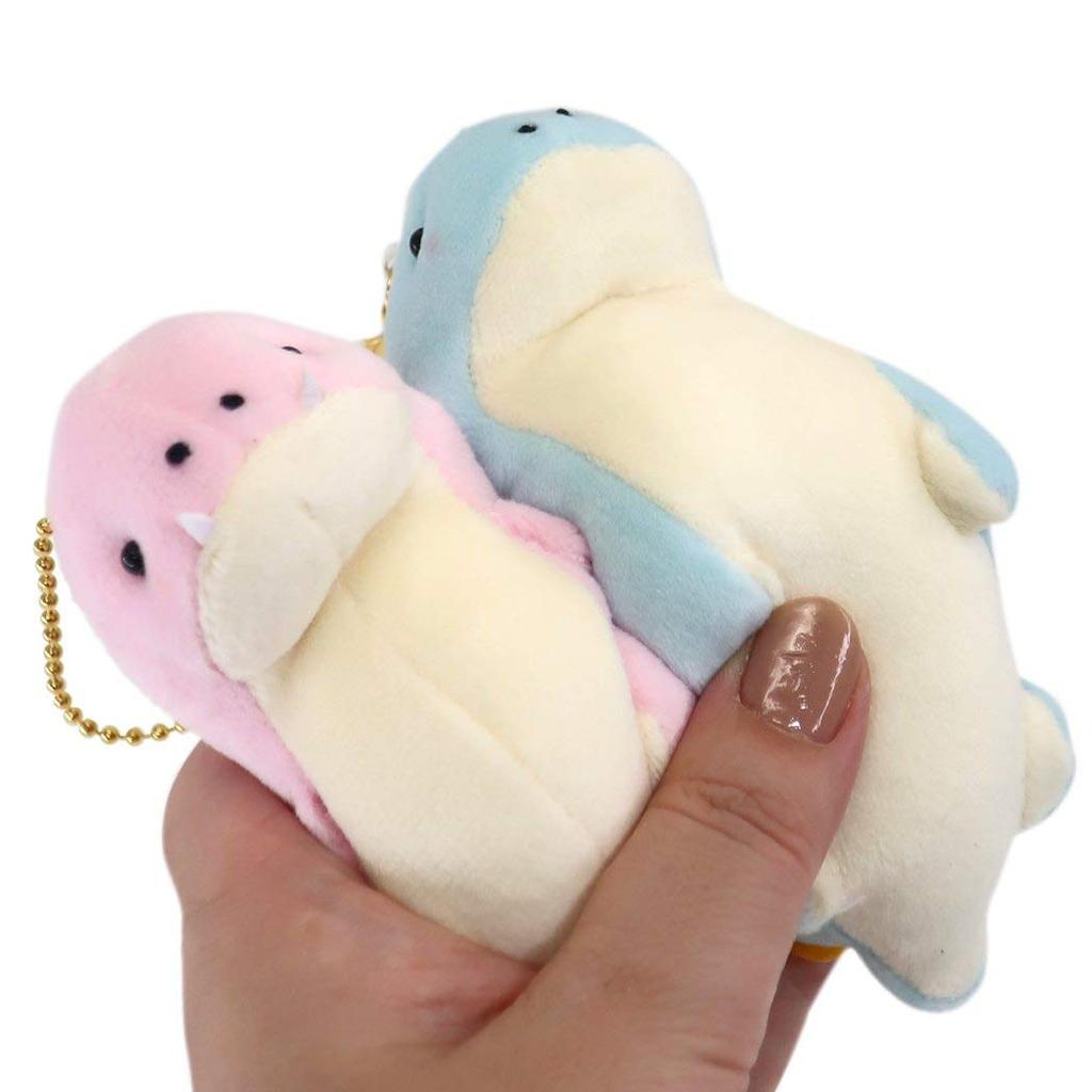 Mascot Keychain [NicoNui Pair Plush Toy Ball Chain] DinosaurSet of 2